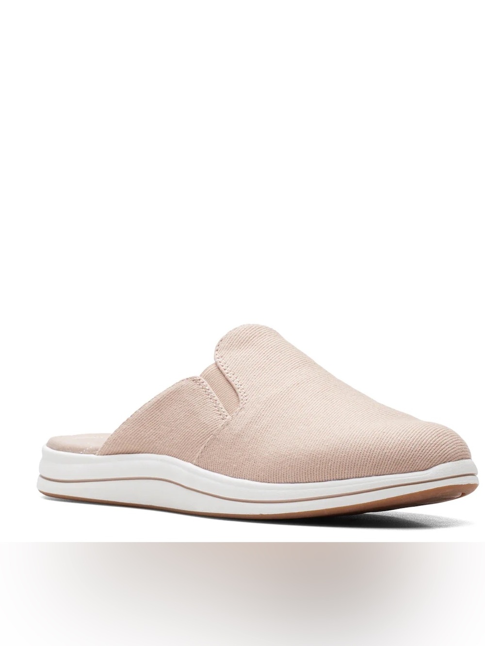 NWT Clarks Breeze Shore Taupe Slip On Mules Size 11